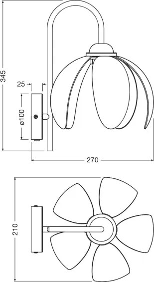 Osram - Lampada da parete DECOR RATTAN 1xE27/15W/230V beige/nera