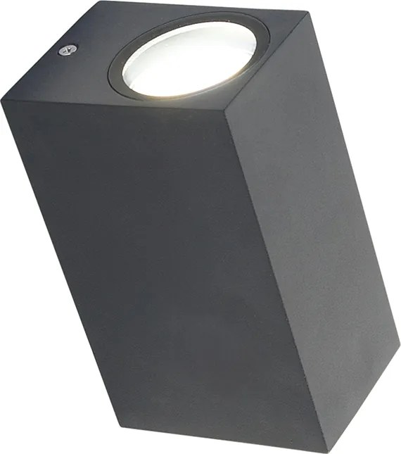 Applique moderna grigio scuro 2 luci IP44 - Baleno