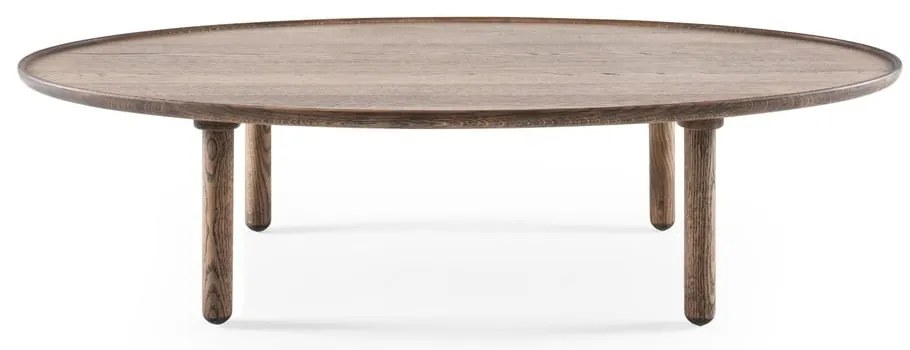 Tavolino da salotto marrone in rovere massiccio 65x120 cm Mu – Gazzda