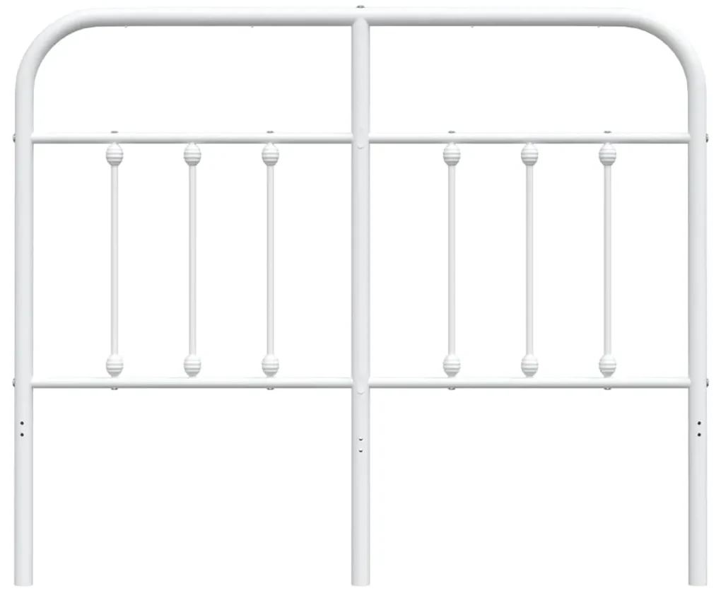 Testiera in metallo bianco 120 cm