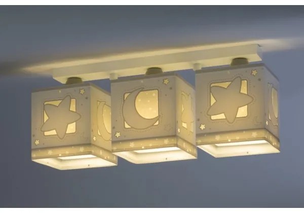 Dalber 63233NE - Plafoniera per bambini MOONLIGHT 3xE27/60W/230V