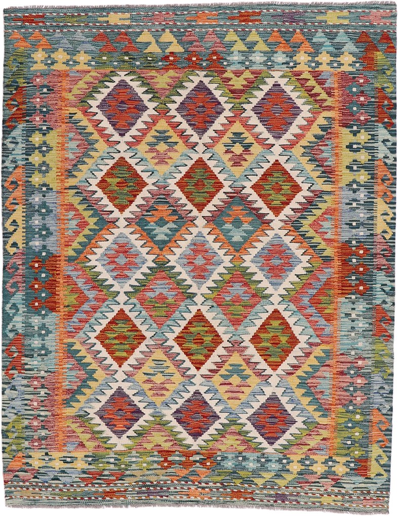 Kilim Tappeto 210x160 (Pakistan) Annodato A Mano