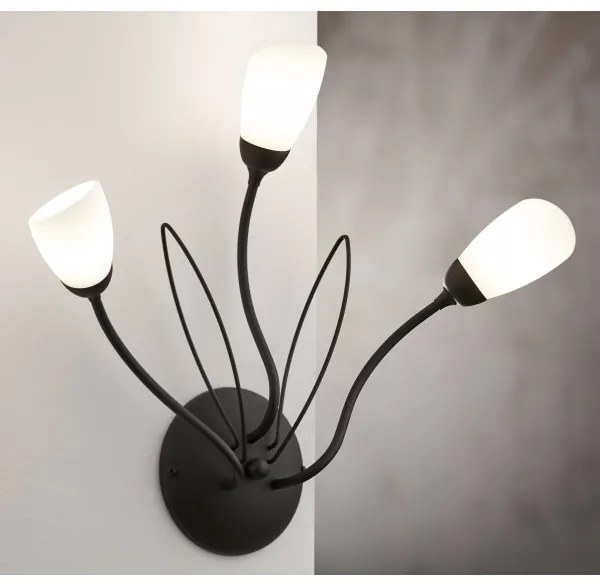 Jupiter 2059 - Lampada da parete GLORIOSA 3xG9/14W/230V nera