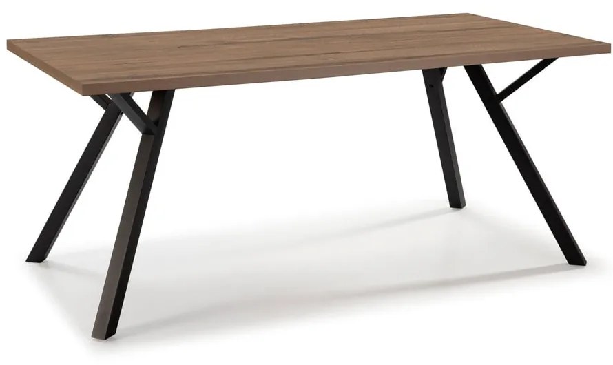 Tavolo da pranzo con piano in legno di noce 90x160 cm Paola - Marckeric