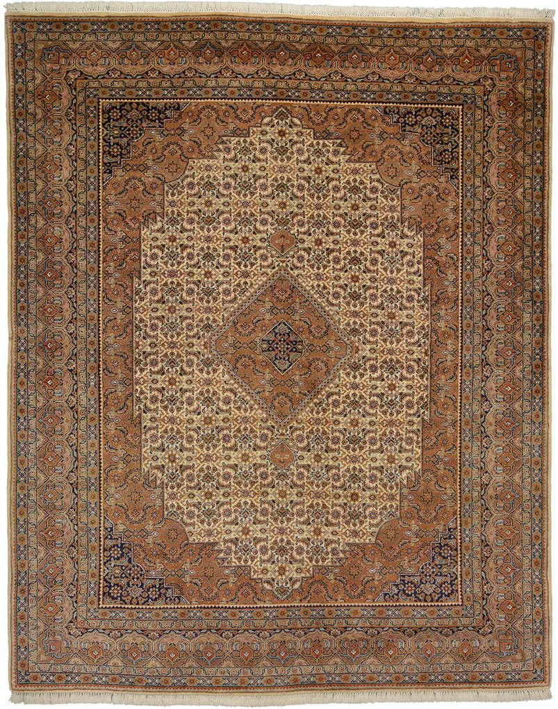 Bidjar Tappeto orientale 250 x 200 Marrone (Indian) Annodato A Mano