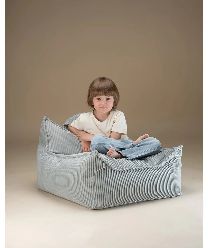 Pouf a sacco per bambini color menta con rivestimento in velluto a coste Chair – Wigiwama