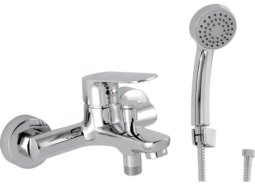 Novaservis - Set per vasca con miscelatore TITANIA COSMOS, cromo lucido