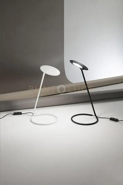 Lampade da tavolo in metallo nero opaco kobra led 5w 3000k cri?80 2...