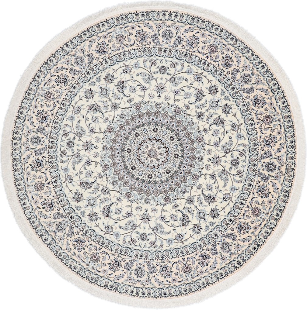 Nain Tappeto persiano 240 x 240 Beige (Iran) Annodato A Mano