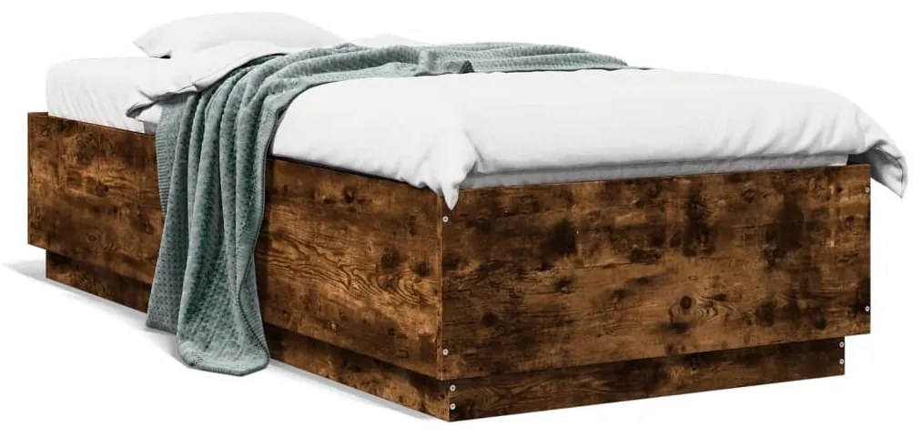 Giroletto Con Luci Led Rovere Fumo 100x200 Cm Legno Multistrato /