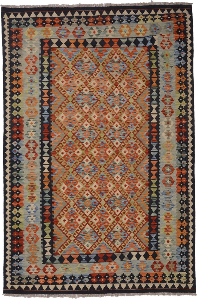 Kilim Tappeto 250 x 160 (Afghanistan) Tessuto A Mano