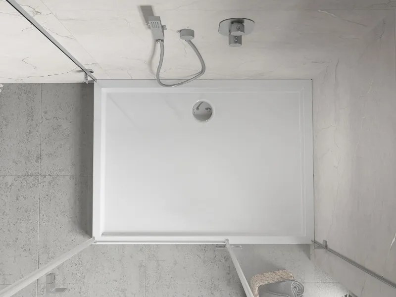 Mexen Flow+ piatto doccia rettangolare 90 x 70 cm, bianco lucido - 46R107090H