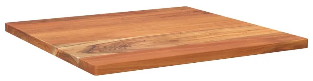 Piano per tavolo 60x60x3,8 cm quadrato legno massello di acacia