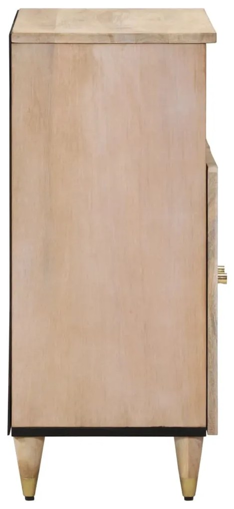 Credenza 60x33x75 cm in legno massello di mango