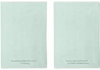 Set 2 strofinacci 45x65 cm verde con scritta