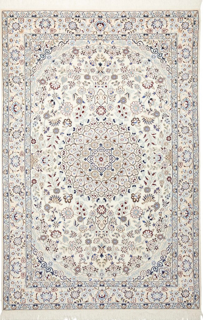 Nain Tappeto 140 x 210 Beige (Iran) Annodato A Mano