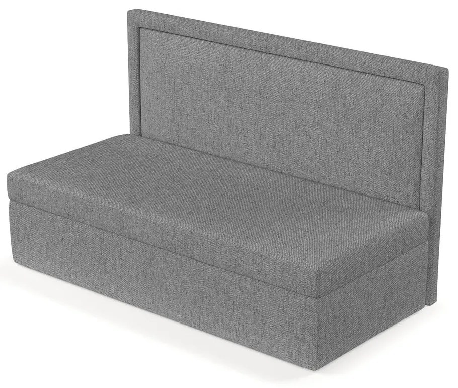 Letto singolo imbottito grigio 80x200 cm Scala - Maison de Rêve