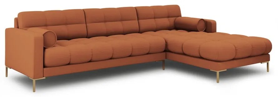Divano angolare color mattone (angolo destro) Bali - Cosmopolitan Design