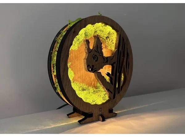 Li-Go 23625/DUB2 - Decorazione da tavolo dimmerabile LED/12W/230V 20x22 cm rovere