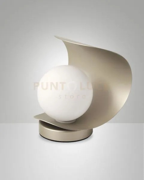 Adria da tavolo oro opaco 1 luce a led 3000k - 6w - 540 lm in meta...