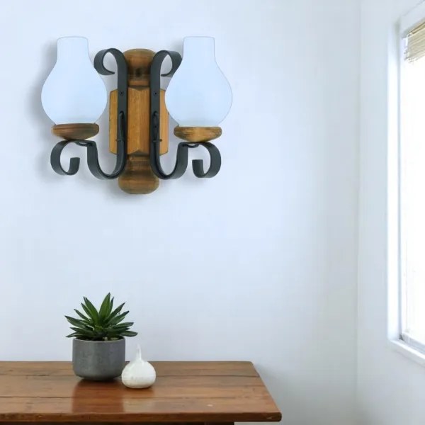 Brilagi - Applique RUSTIC 2xE14/40W/230V faggio