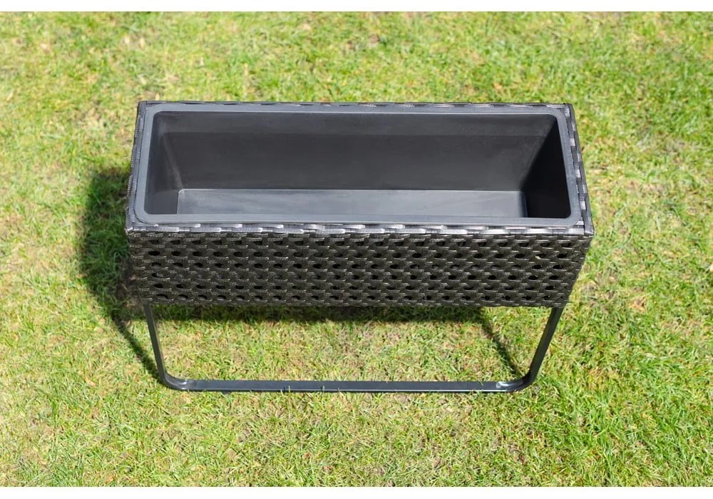 Vaso da giardino nero Magnolia - Bonami Essentials