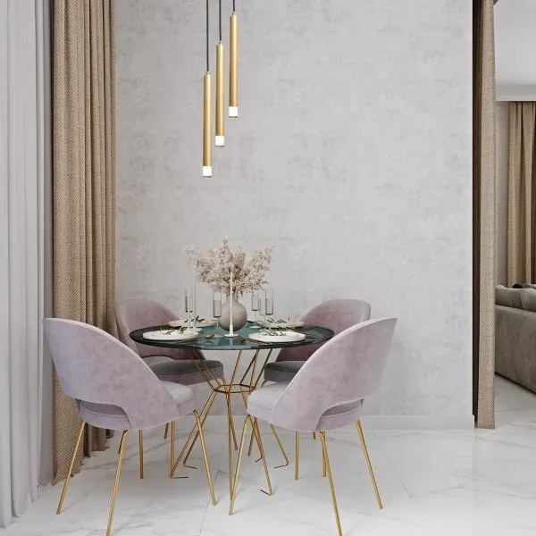 Rabalux 72359 - Lampadario a sospensione con filo RAMIRA 3xG9/5W/230V oro