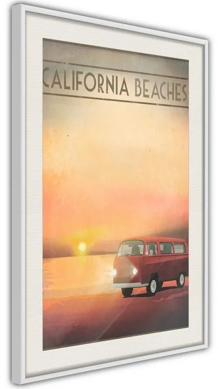 Poster  Old Bus  Cornice Quadri Cornice nera con pass-partout, Larghezza x Altezza Home decor 40x60