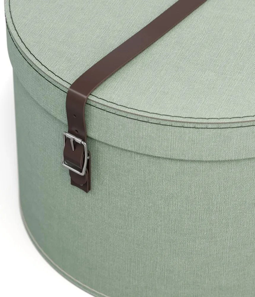 Scatole di cartone con coperchio color menta in set di 2 pezzi ø 37,5x25,5 cm Rut - Bigso Box of Sweden