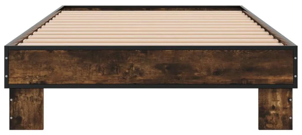 Giroletto rovere fumo 90x200 cm in legno multistrato e metallo