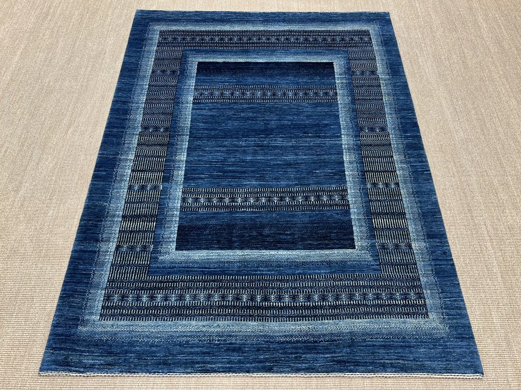 Loribaft Tappeto 160x210 Blu (Iran) Annodato A Mano