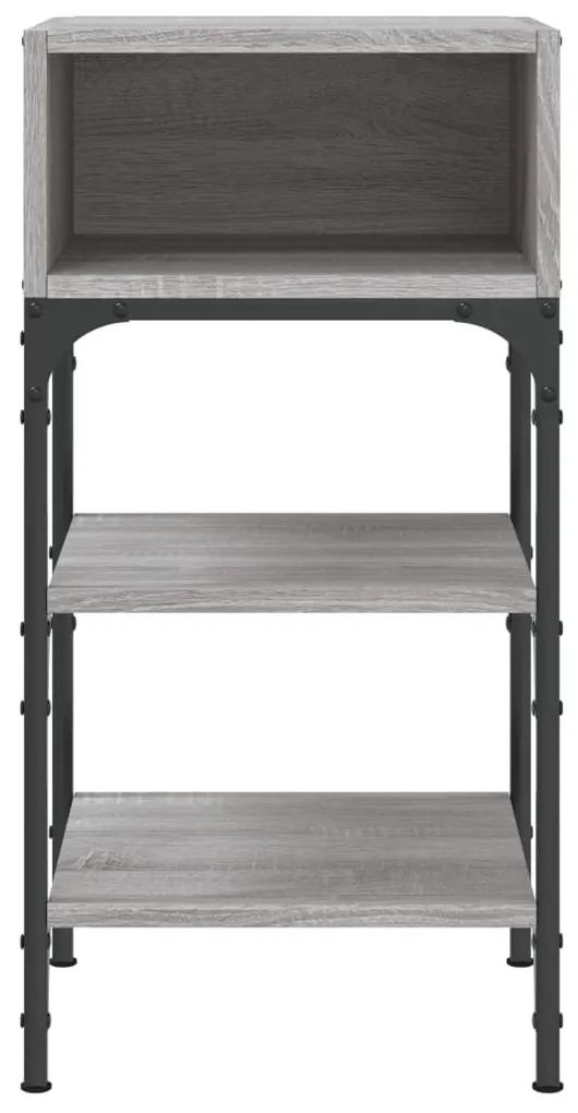 Comodini 2 pz grigio sonoma 35x34,5x70 cm in legno multistrato