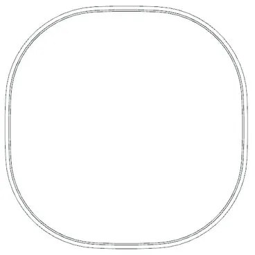Specchio con illuminazione integrata bagno irregolare Norma L 75 x H 75 x P 3.5 cm bianco e trasparente