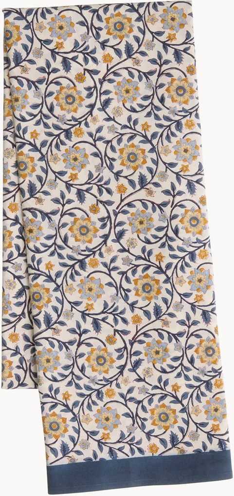 Tovaglia fatta a mano con motivo floreale Melon