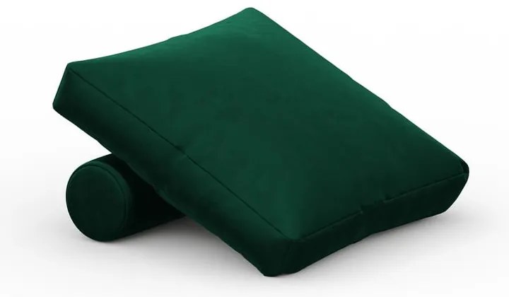 Cuscino in velluto verde per divano componibile Rome Velvet - Cosmopolitan Design