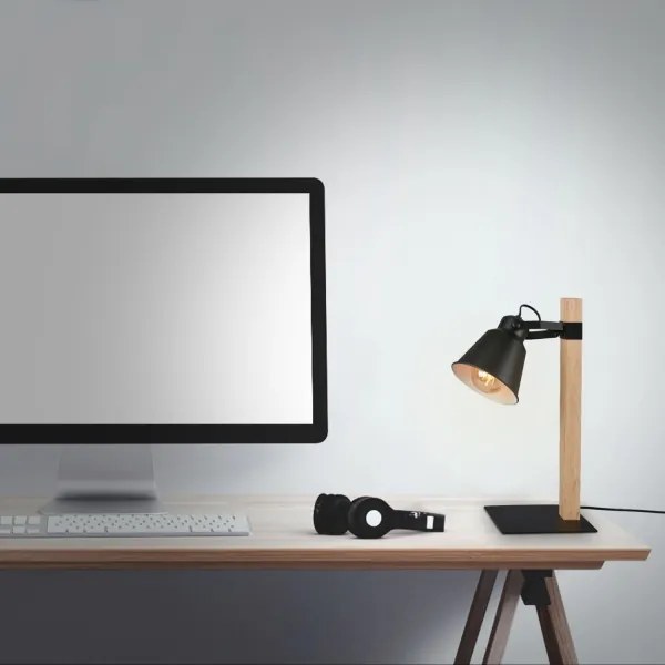 Briloner 7406-015 - Lampada da tavolo TALE 1xE27/25W/230V nero