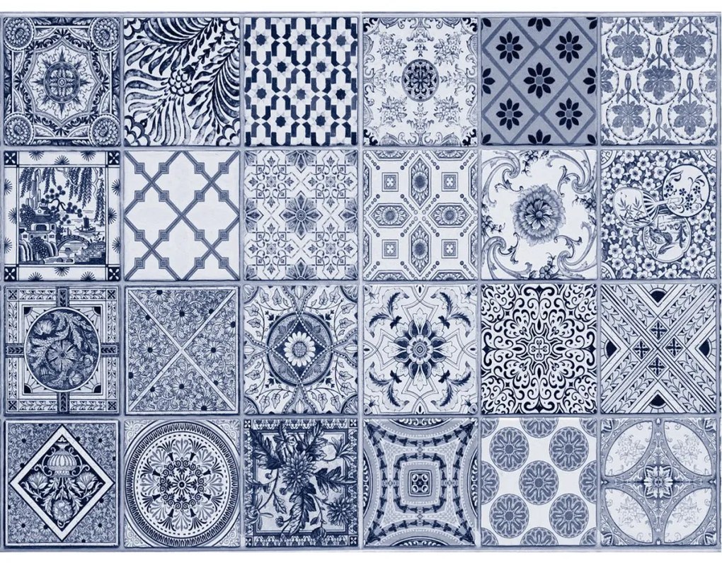 Tappeto in pvc con stampa maioliche Amalfi