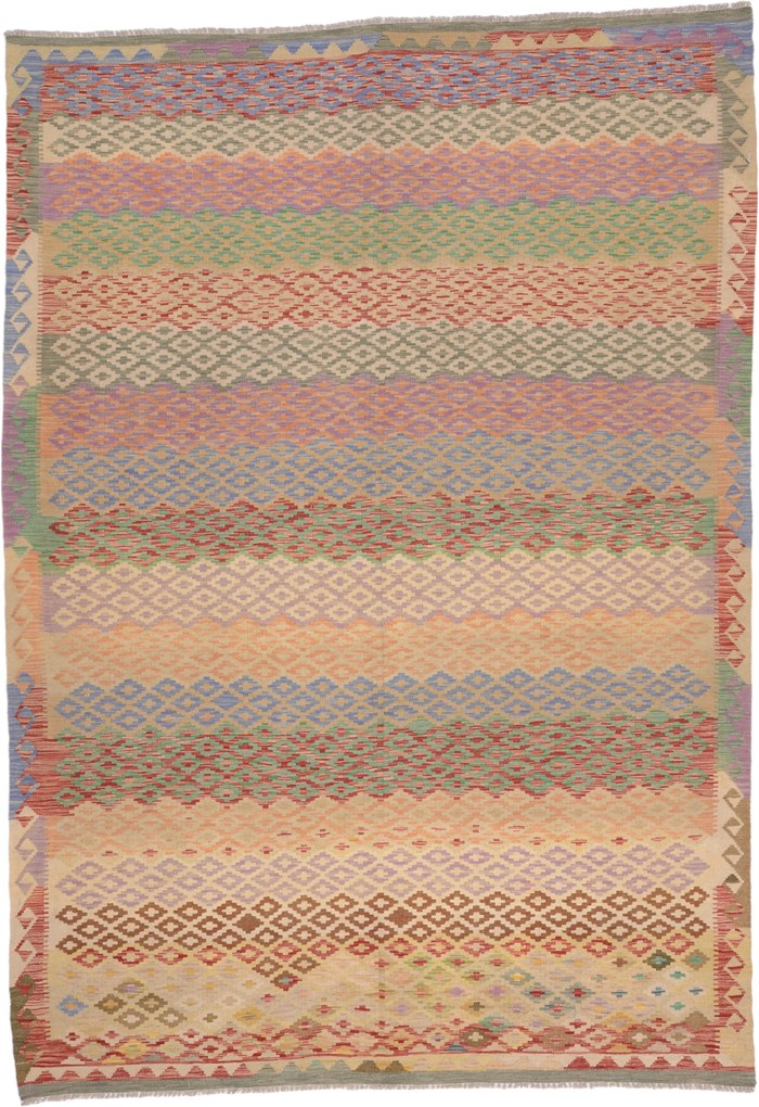 Kilim Tappeto 300x220 (Afghanistan) Annodato A Mano