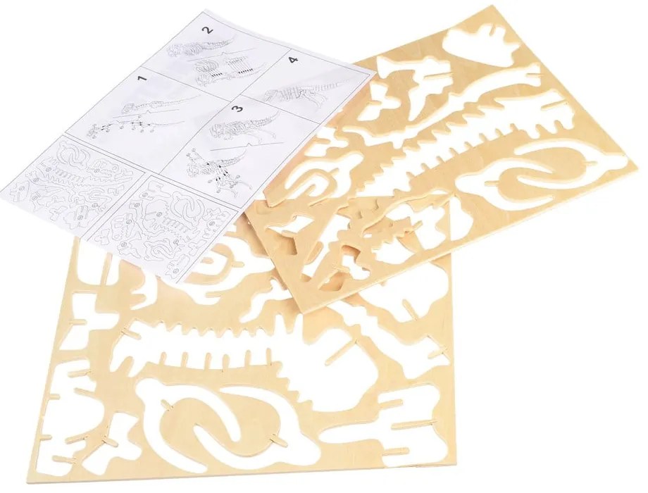 Puzzle 3D in legno del dinosauro Tyrannosaurus - Rex London