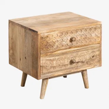 Comodino in legno di mango Atsana Style Legno di mango - Sklum