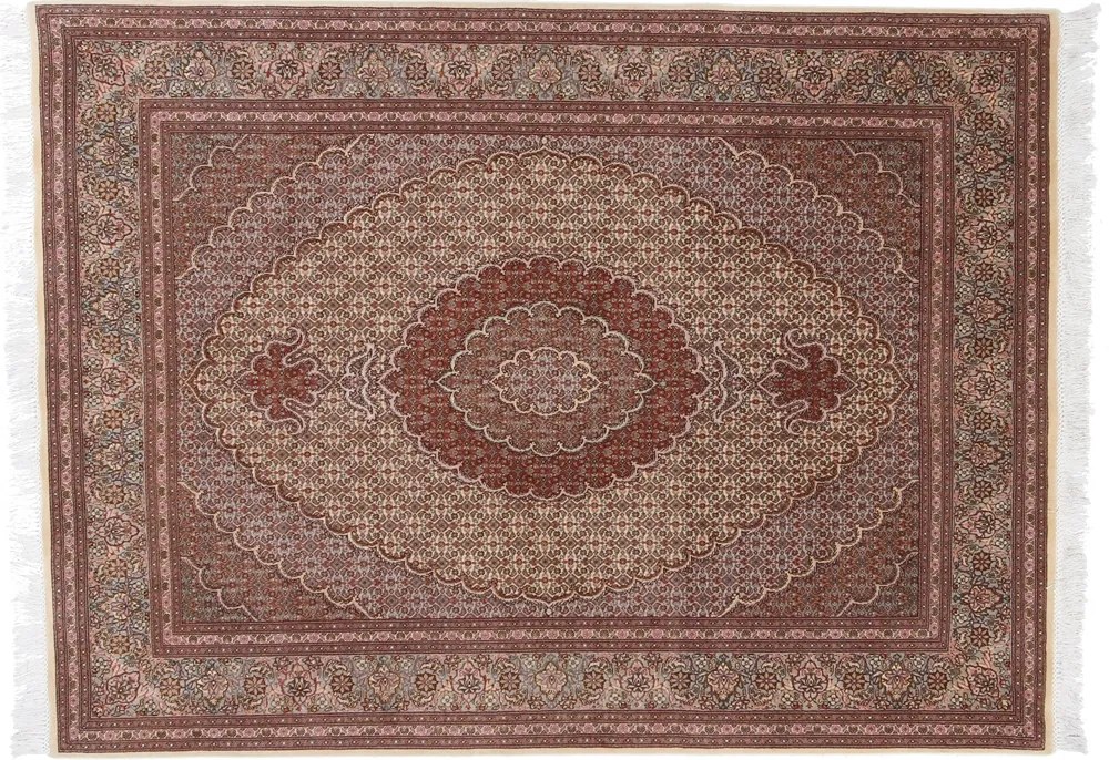 Tabriz Tappeto persiano 150x210 Rosa (Iran) Annodato A Mano
