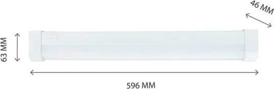 Lampada LED sottopensile AQUATICA LED/15W/230V 3000K IP44