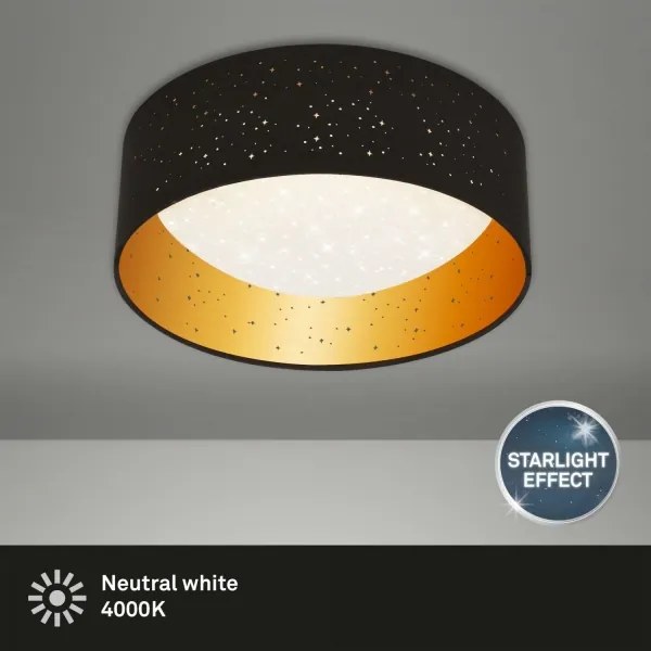 Brilo 3482-015 - Plafoniera LED MAILA STARRY LED/12W/230V nero/oro