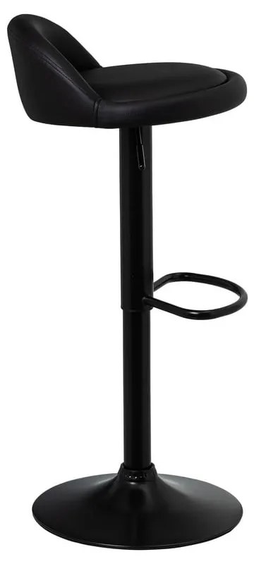 Sgabelli da bar neri ad altezza regolabile in similpelle in set di 2 (altezza seduta 72 cm) - Casa Selección