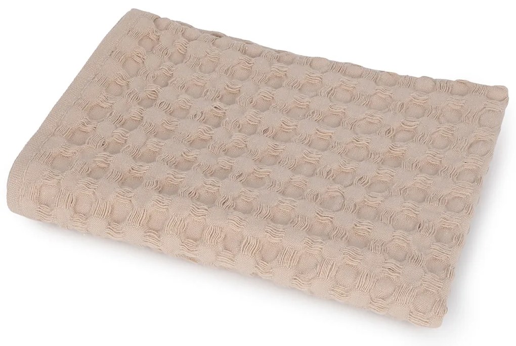 Asciugamano ospite 40x60 cm nido d'ape ecru