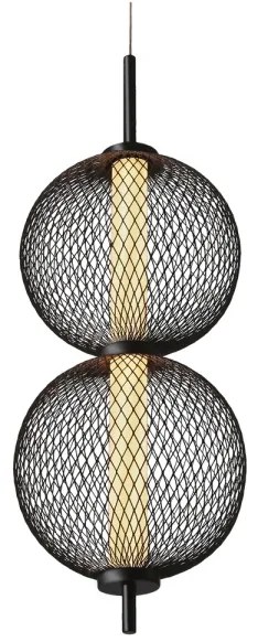 Lampada a sospensione LED su cavo PUMA LED/10W/230V Ø 14 cm nero