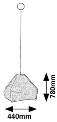Rabalux 72000 - Lampadario a sospensione con filo LOMIRO 1xE27/40W/230V