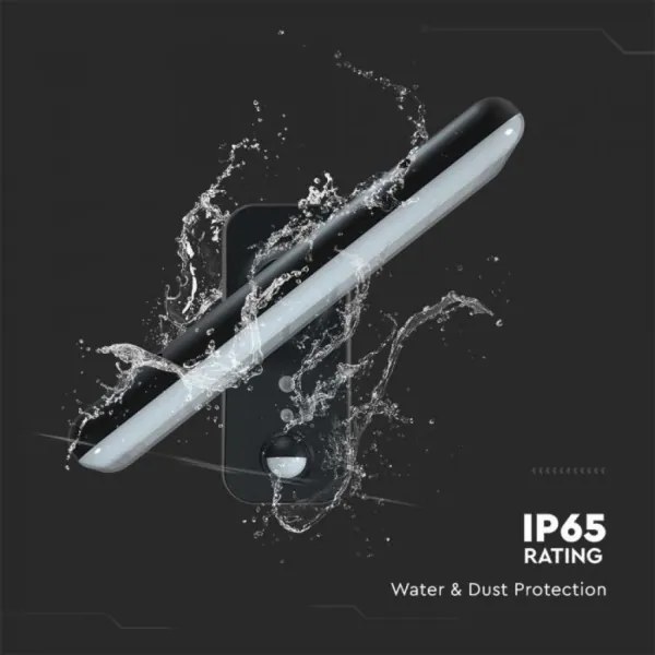Lampada solare da parete LED con sensore 15W 3,2V 4000K/6000K IP65 nera