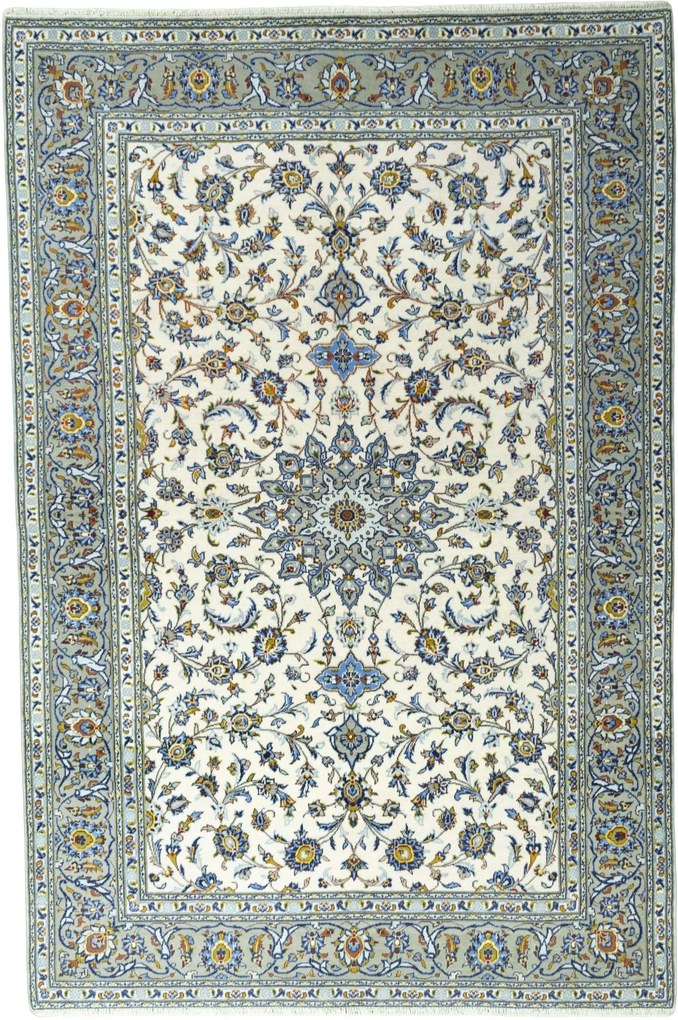 Kashan Tappeto persiano 300x200 Beige (Iran) Annodato A Mano