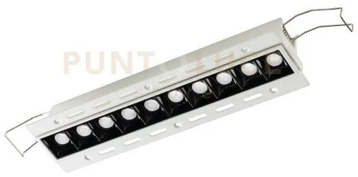 Gfa1131c- faretto ad incasso 10 luci a scomparsa a led 3000k 1600lm...